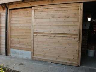 tuinberging met schuidwand